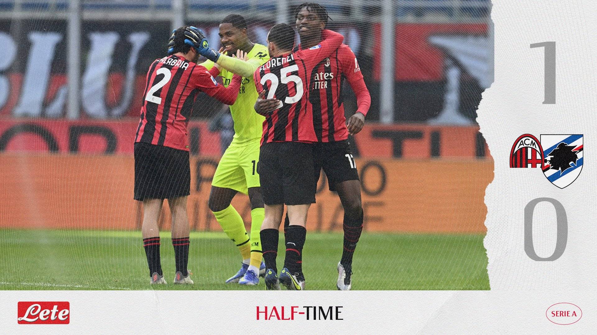 桑普多利亚战平切尔西，AC米兰全力备战